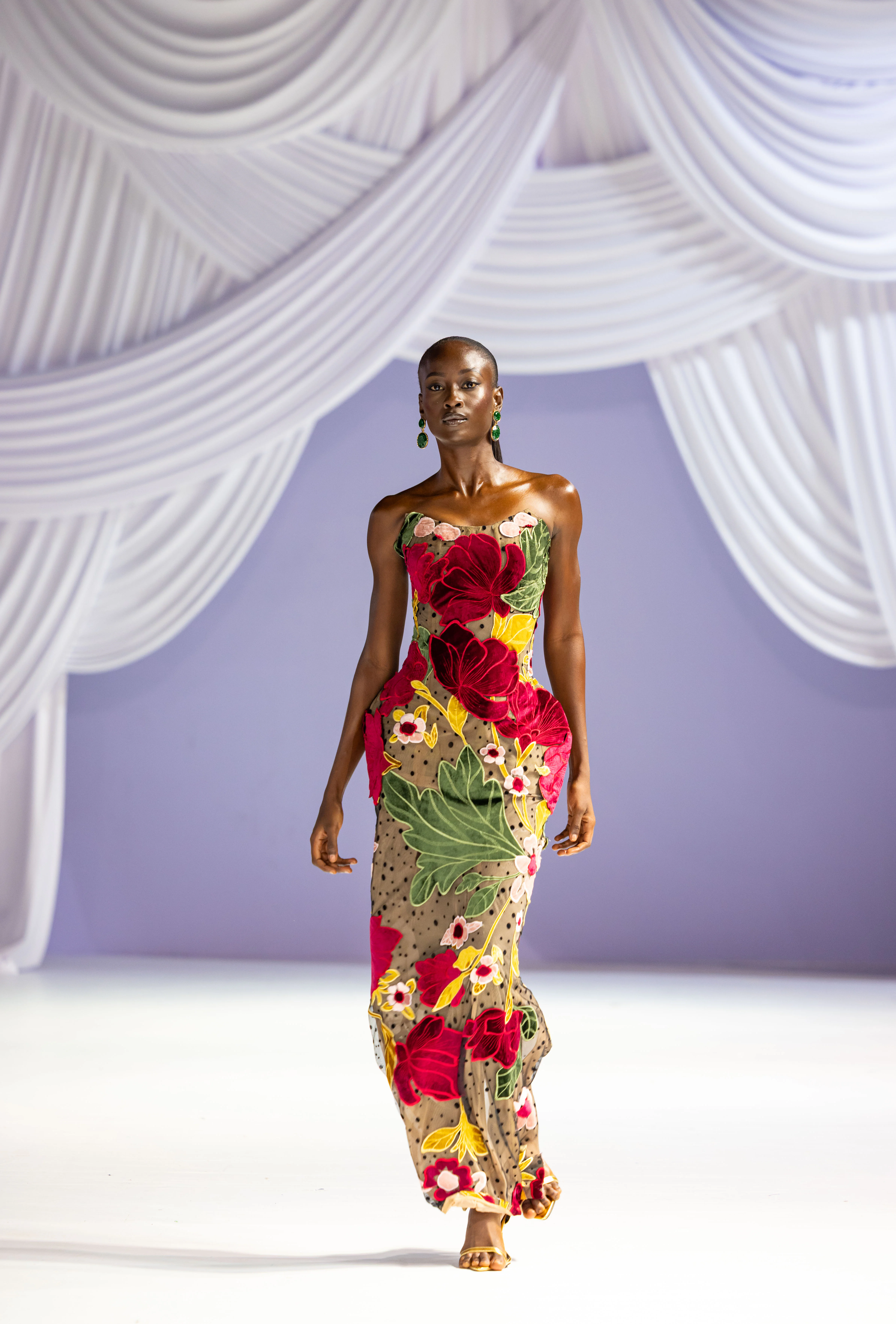 botanical column gown view 1