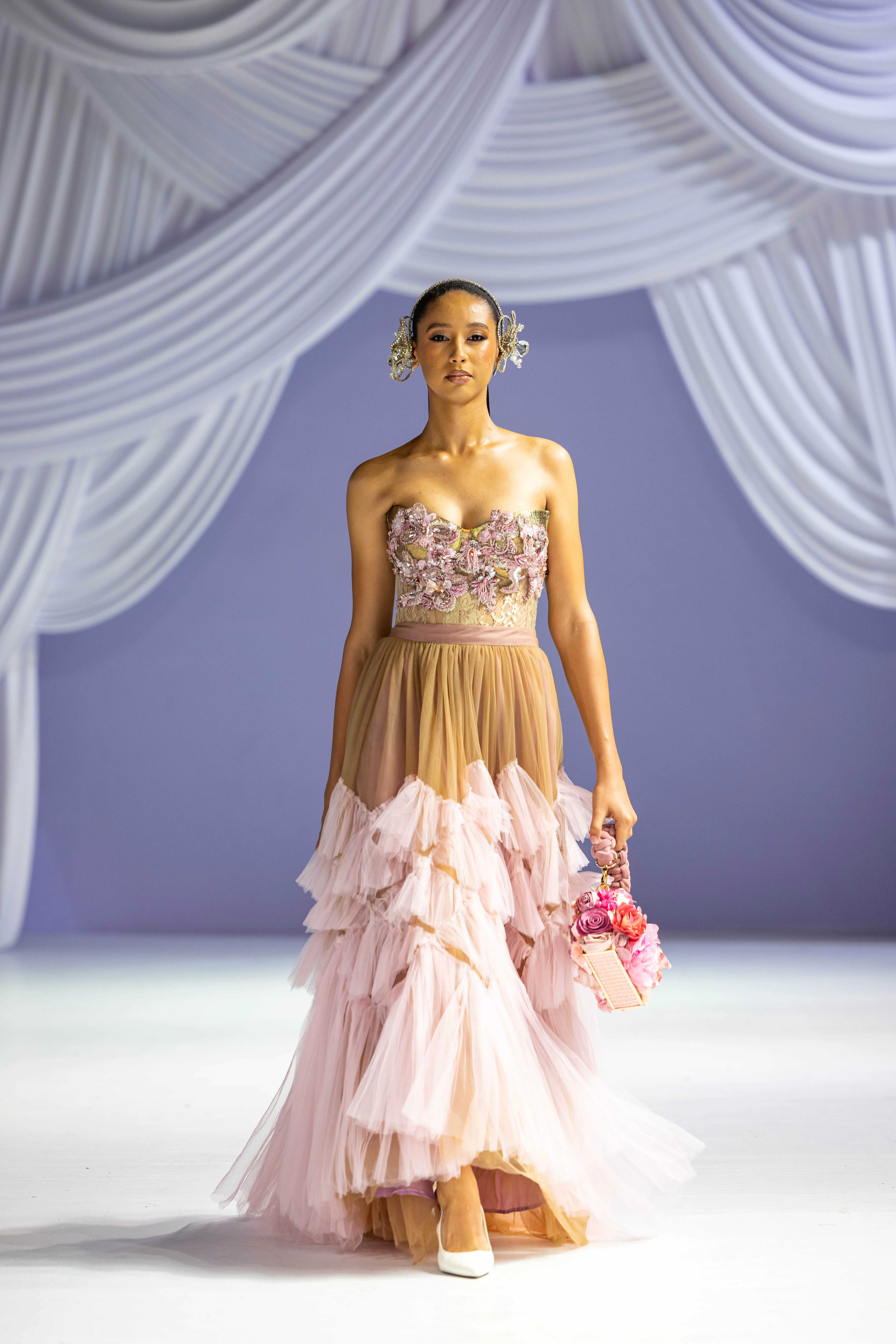 blush tulle gown view 3