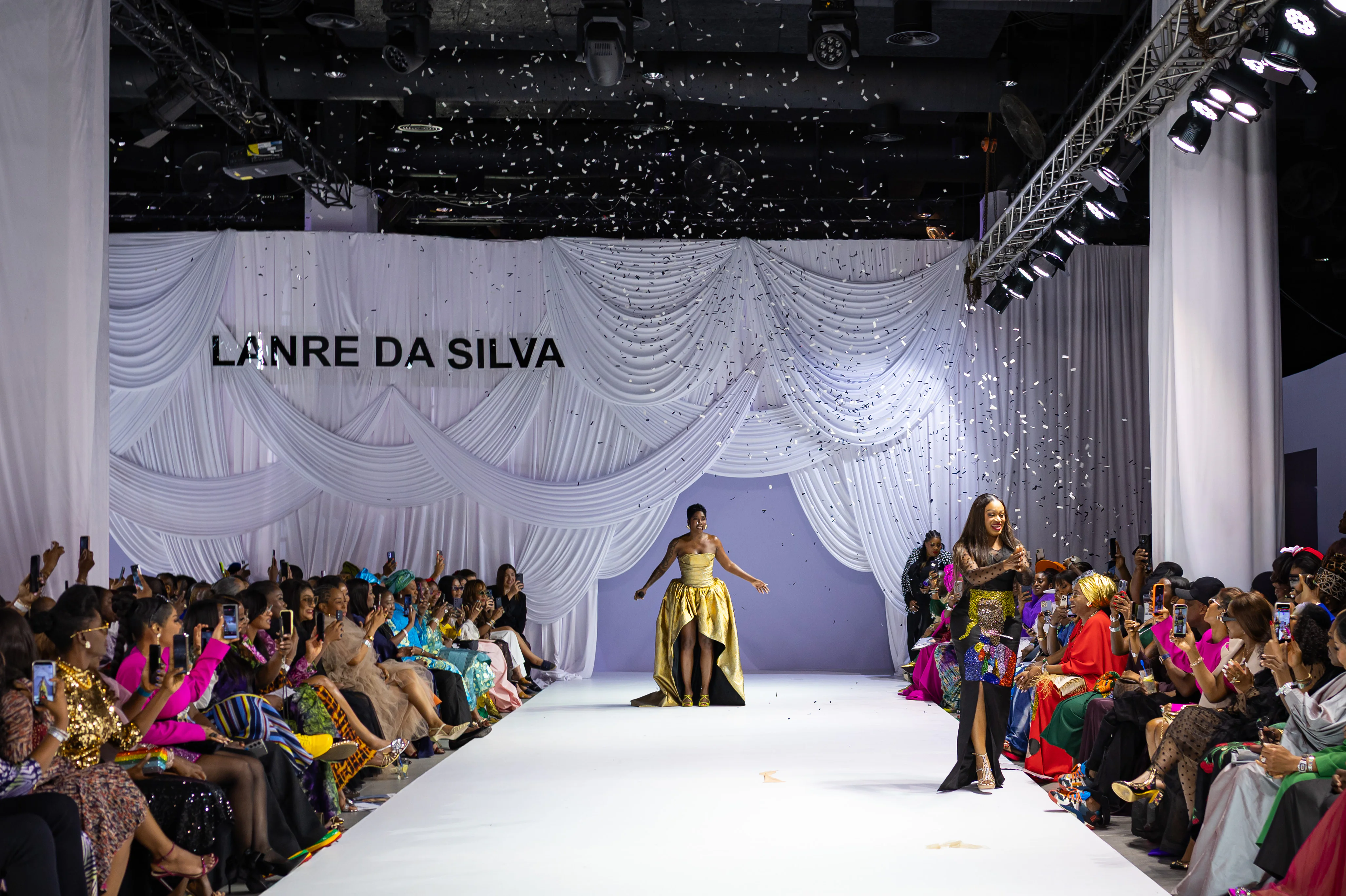 Lanre Da Silva runway celebration