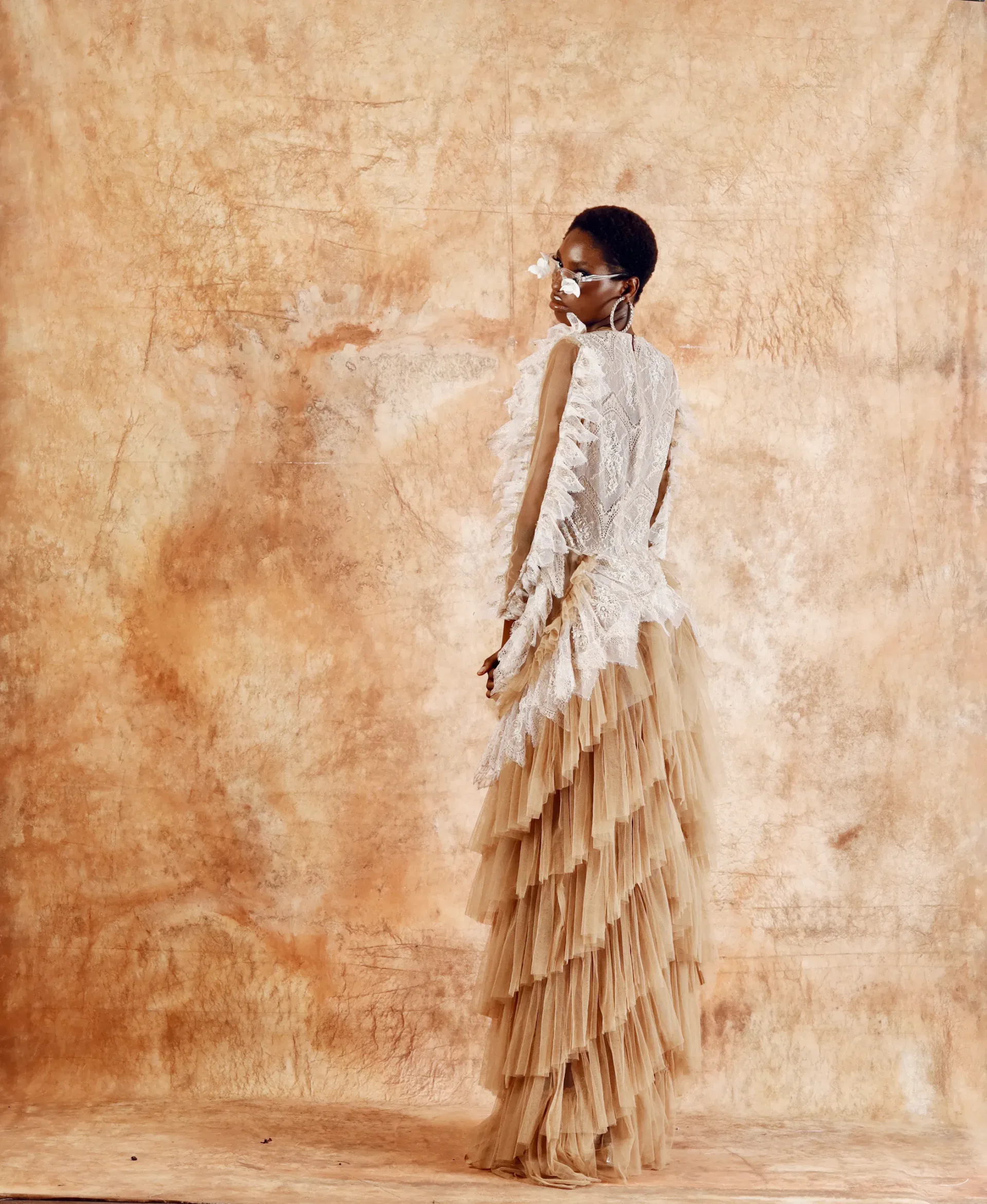 kaleidoscope sequined tulle maxi dress view 2